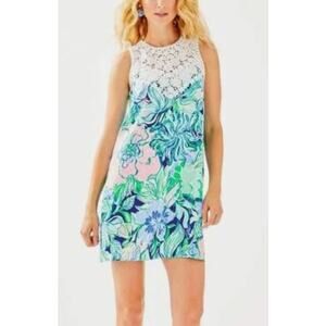 New Lilly Pulitzer Womens 10 Nala Shift Dress Party Thyme Resort Preppy Vacation